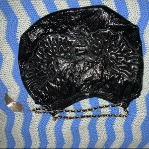 Black patent leather Steve madden shoulder bag